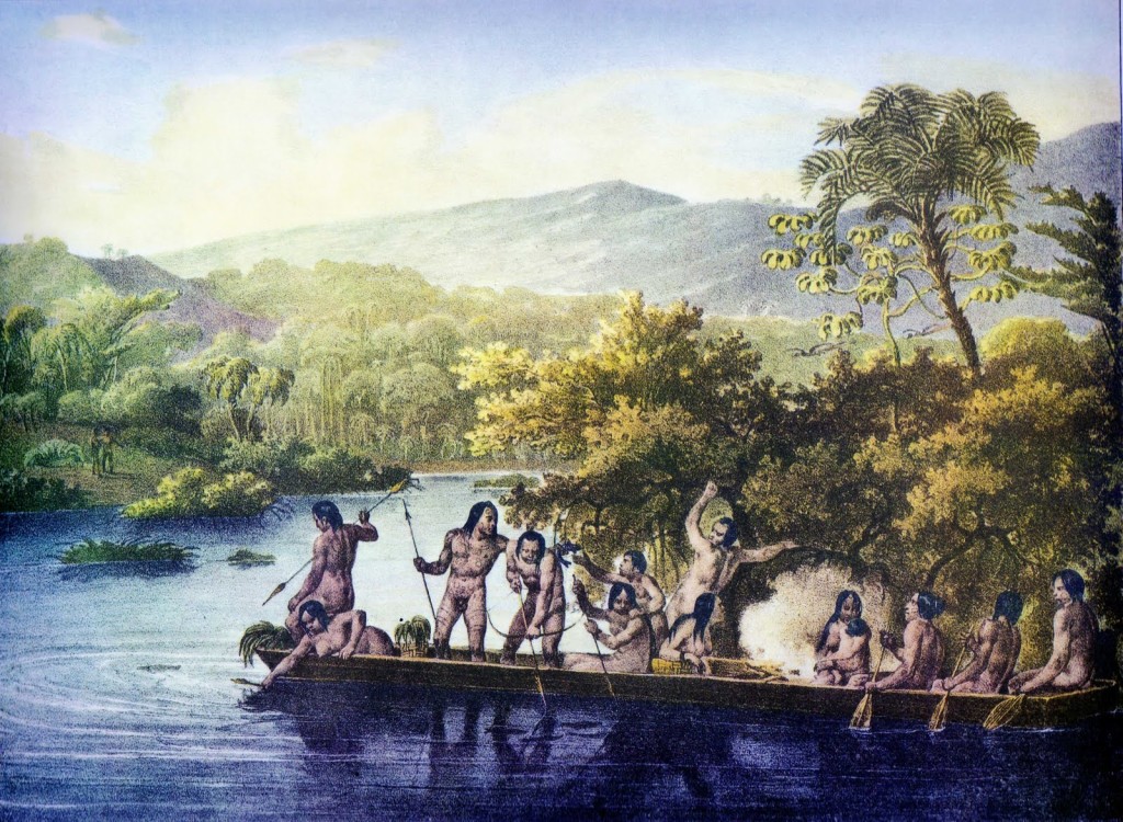 Canoa de índios, Rugendas, domínio público