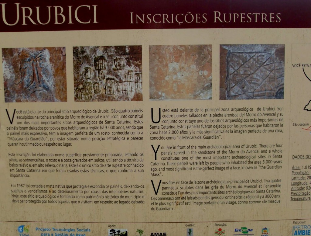Urubici Cartaz inscrições rupestres
