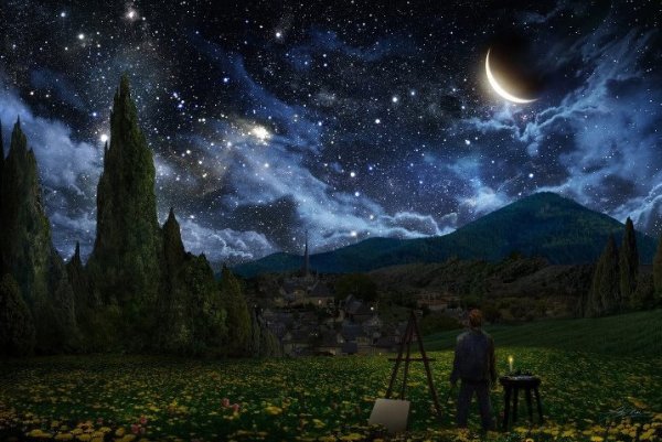 Noite estrelada Vincent Van Gogh